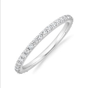 White Gold Stackable Band